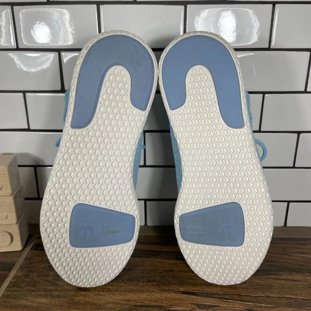 adidas Pharrell Williams Tennis HU Youth Girls Sz 7 Shoes Blue Athletic Sneakers